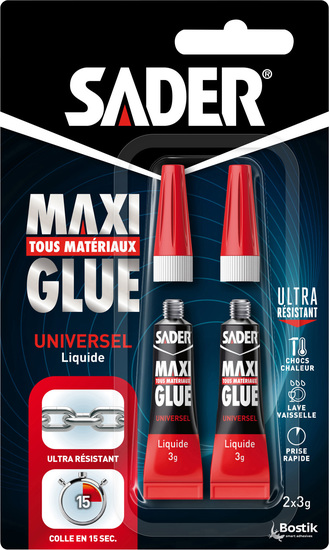 Maxiglue Liq 2x3g Sader