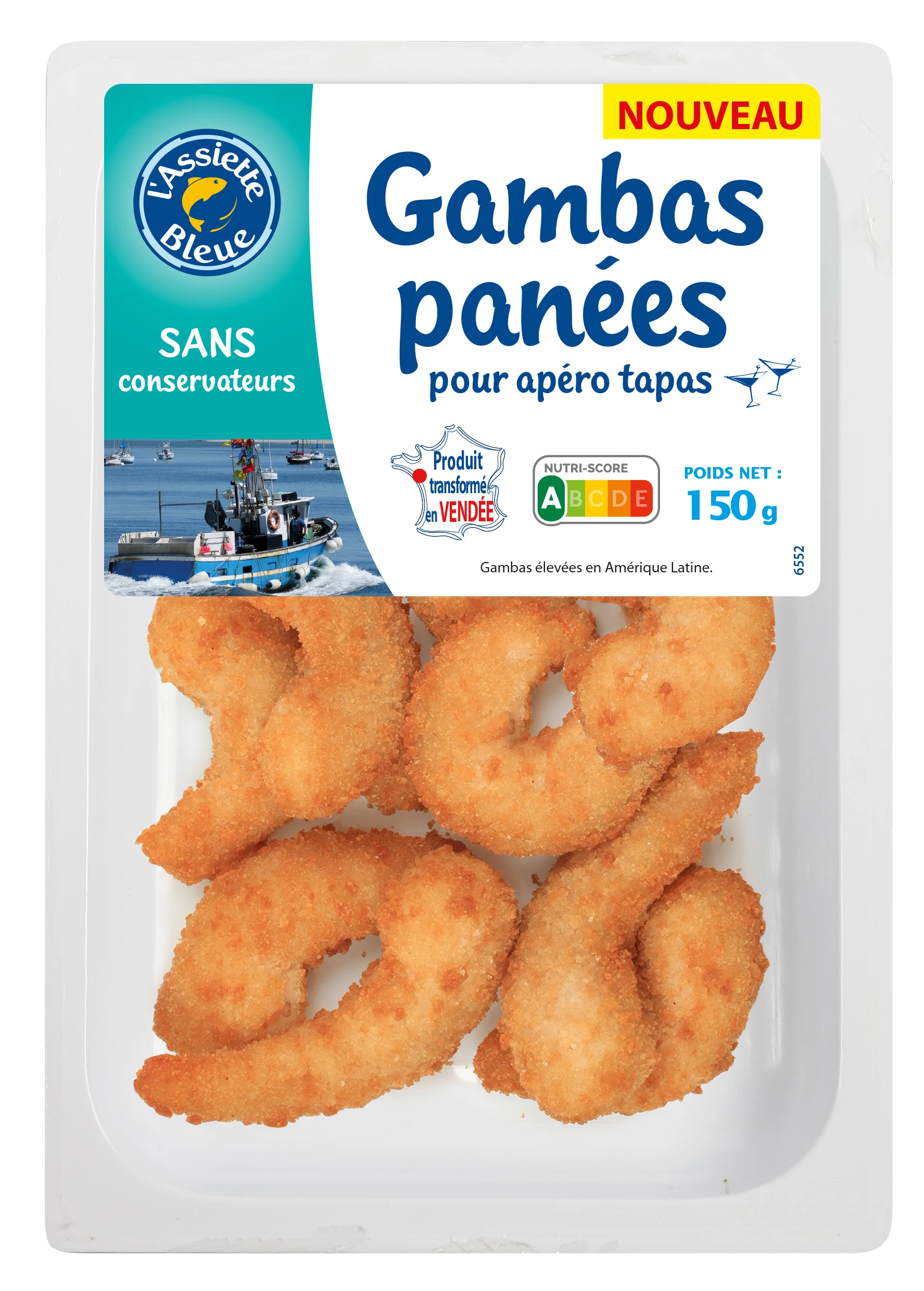 Gambas Decor Panees 150g