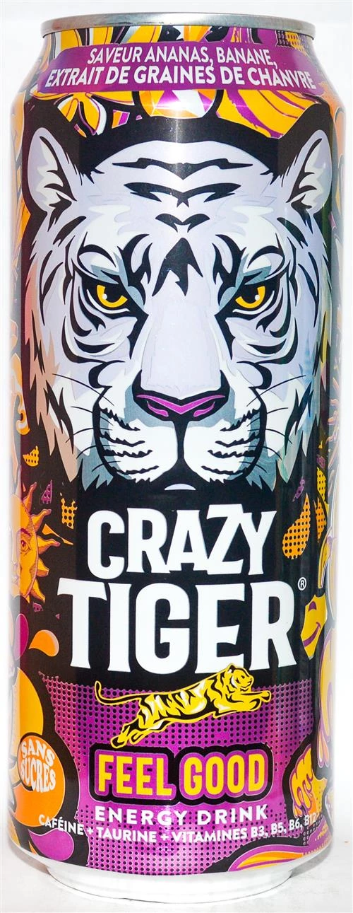Feel Good energy drink 50cl - CRAZY TIGER
