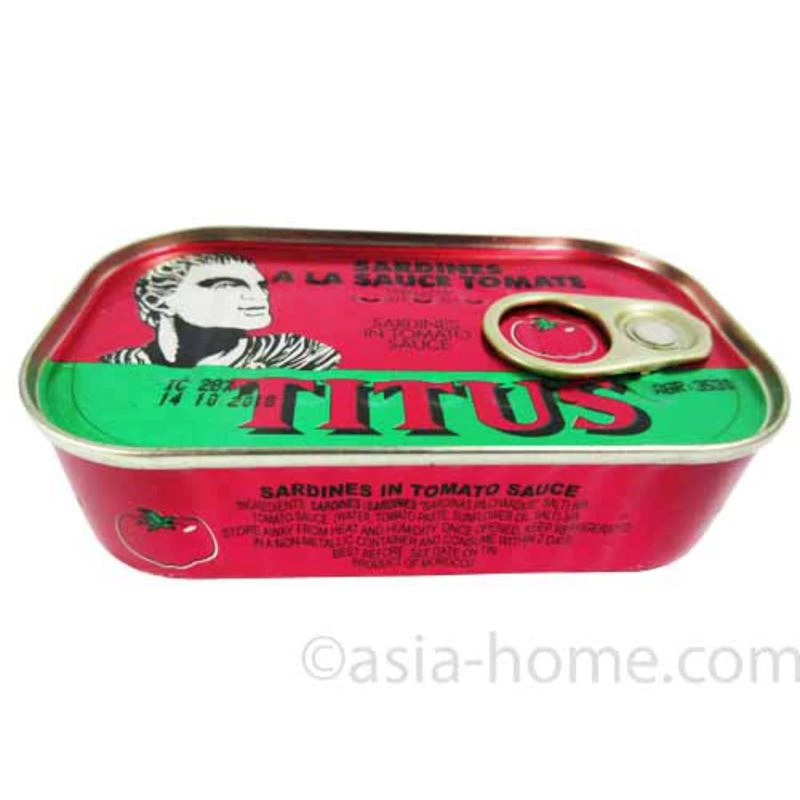 Sardines spicy oil (16 x 3 Btes x 125 g) - TITUS