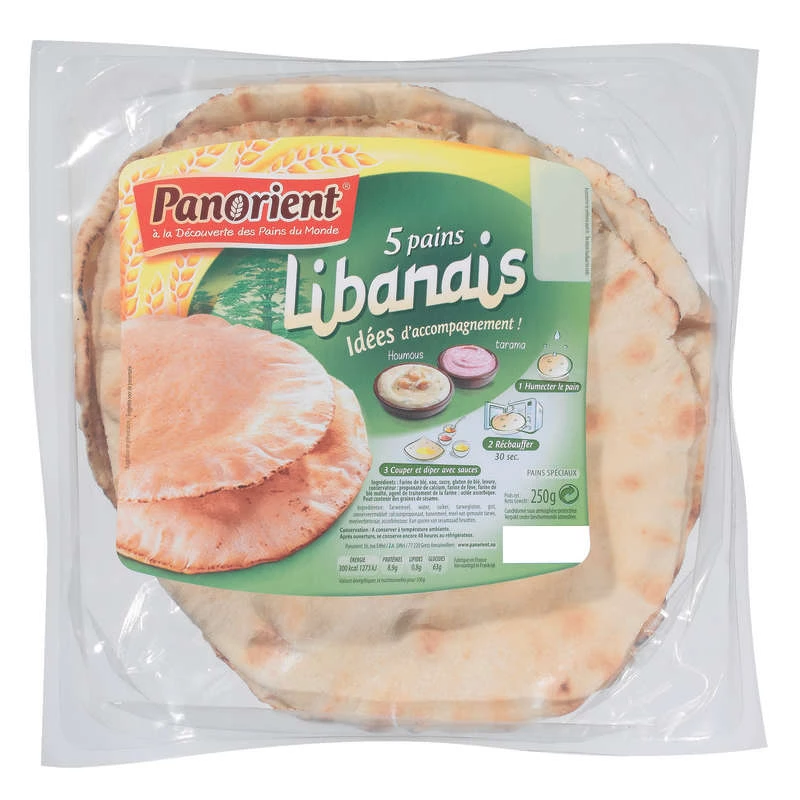 Pan Libanés X5 250g