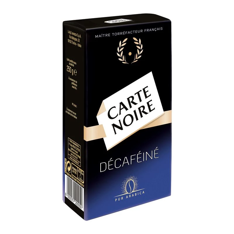 Café moído descafeinado 250g - CARTE NOIRE