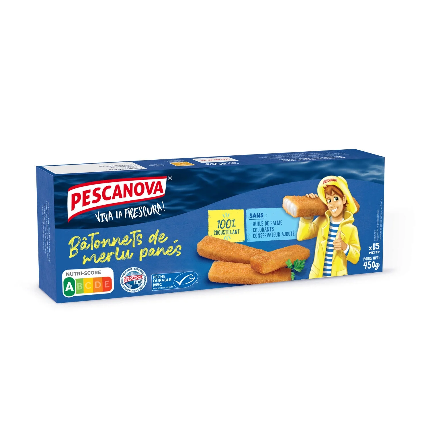 450g Bat Merlu Bread Msc Peach
