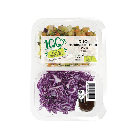 210g Duo Crudites Chou Rouge