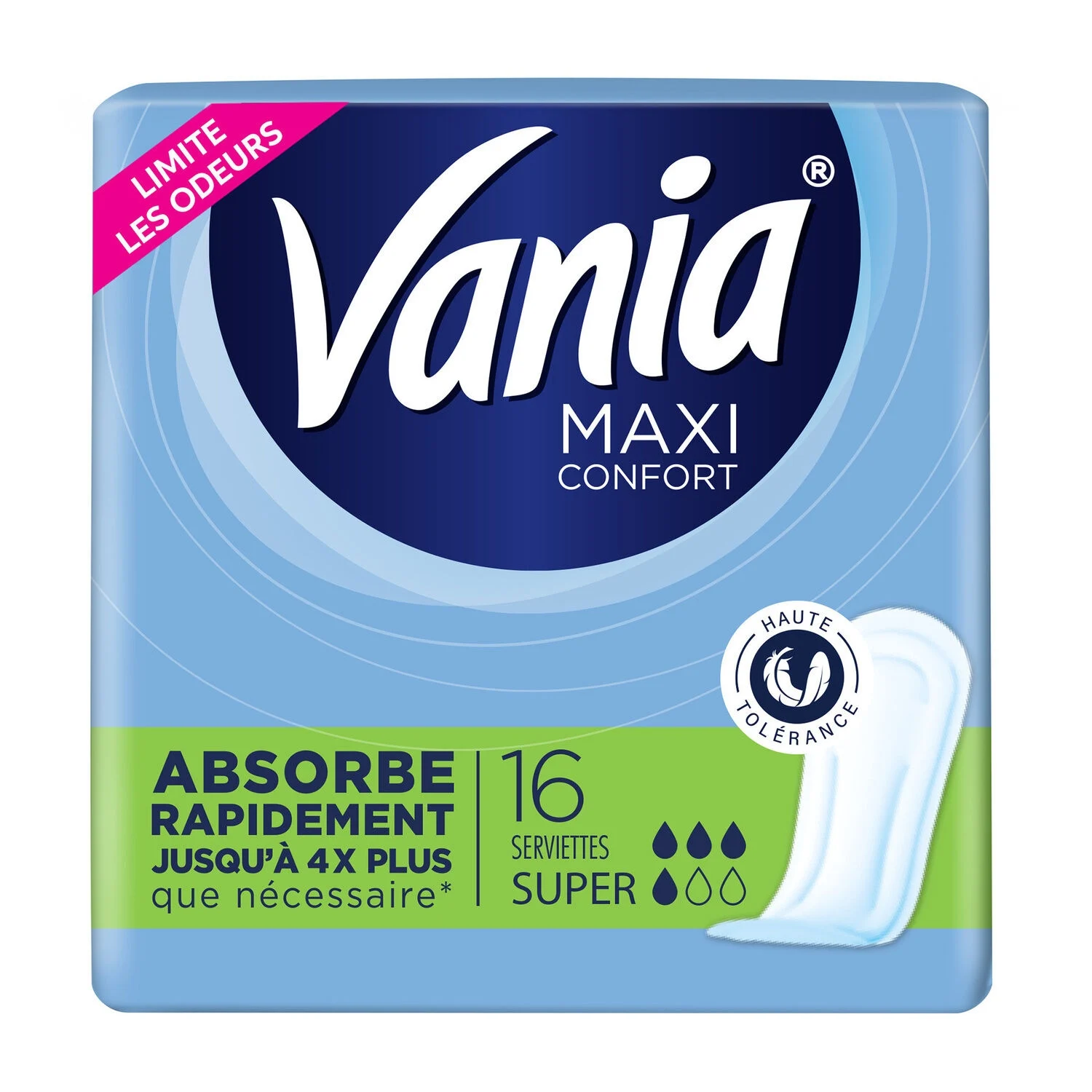 Super Maxi Comfort Sanitary Towels without Wings x16 - VANIA