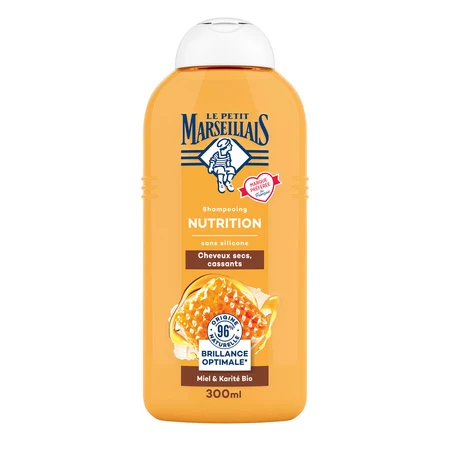 Organic Honey and Shea Nutrition Shampoo 300ml - LE PETIT MARSEILLAIS