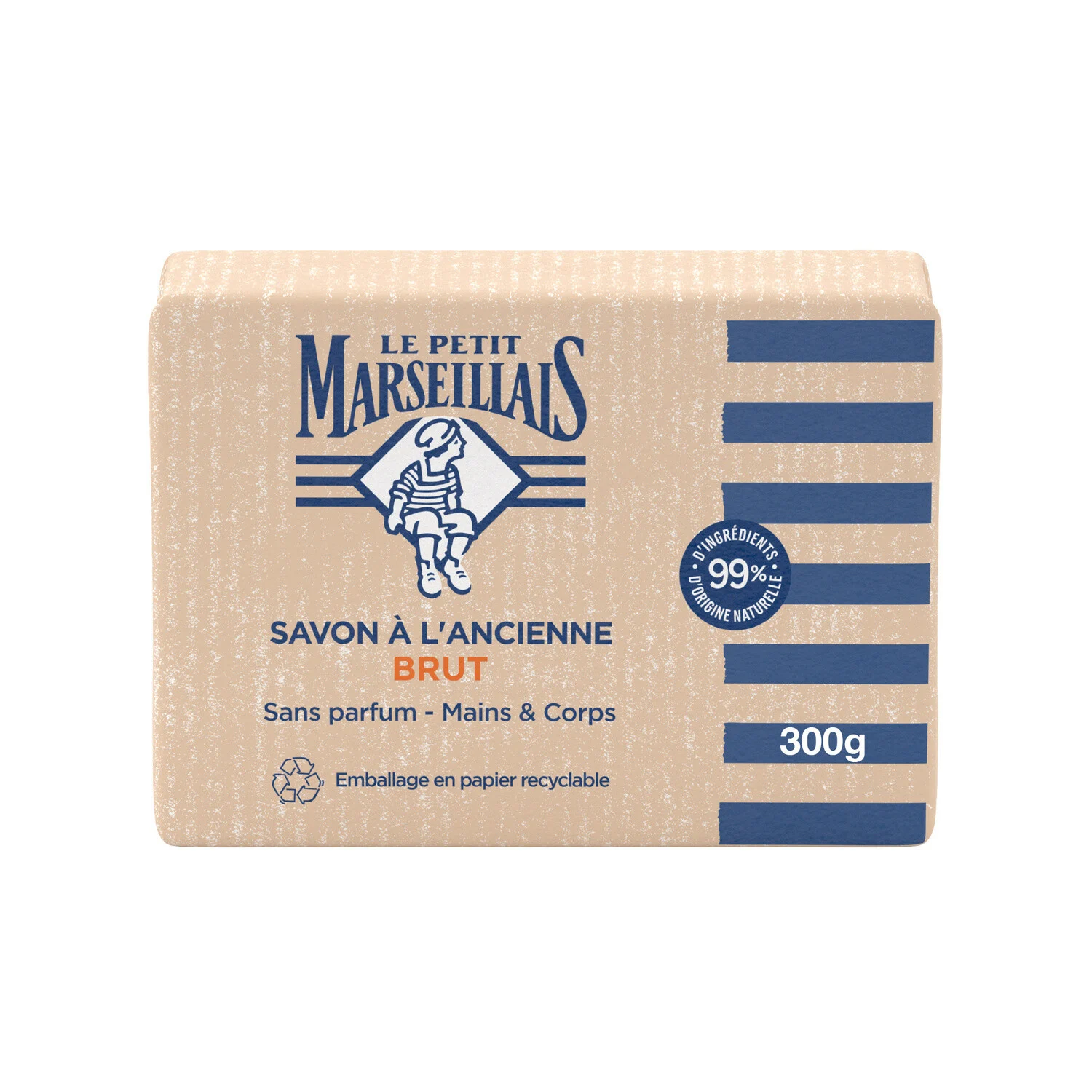 Savon Solide Mains & Corps Tradition, Sans Perfum 300g - Le Petit Marseillais