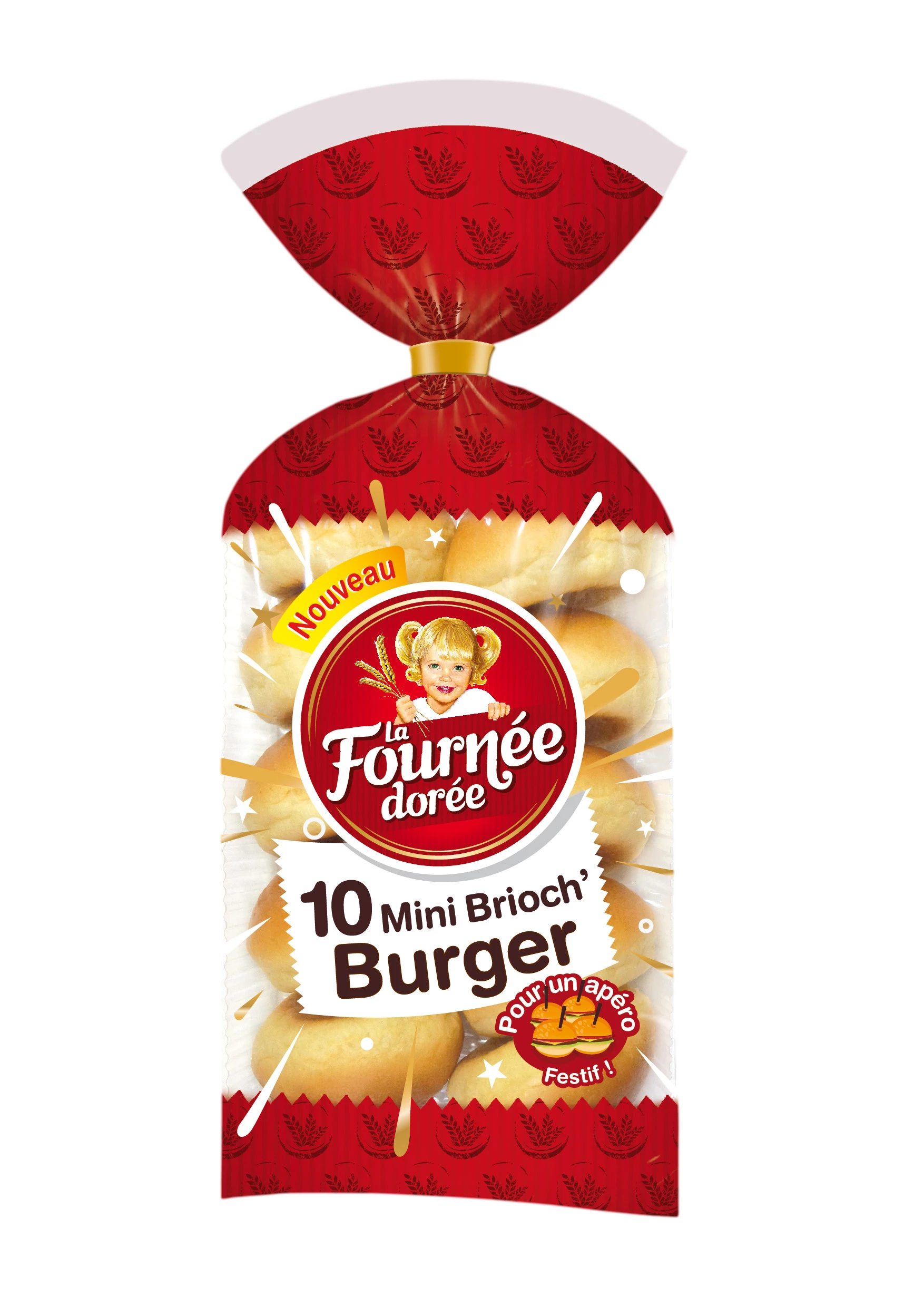 Brioches mini burger - LA FOURNEE DOREE