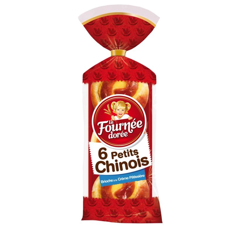 Petit Chinois à la Crème Patissière, X6 300g - LA FOURNÉE DORÉE