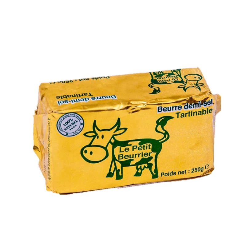 Plaquette de Beurre demi sel 250g- LE PETIT BEURRIER