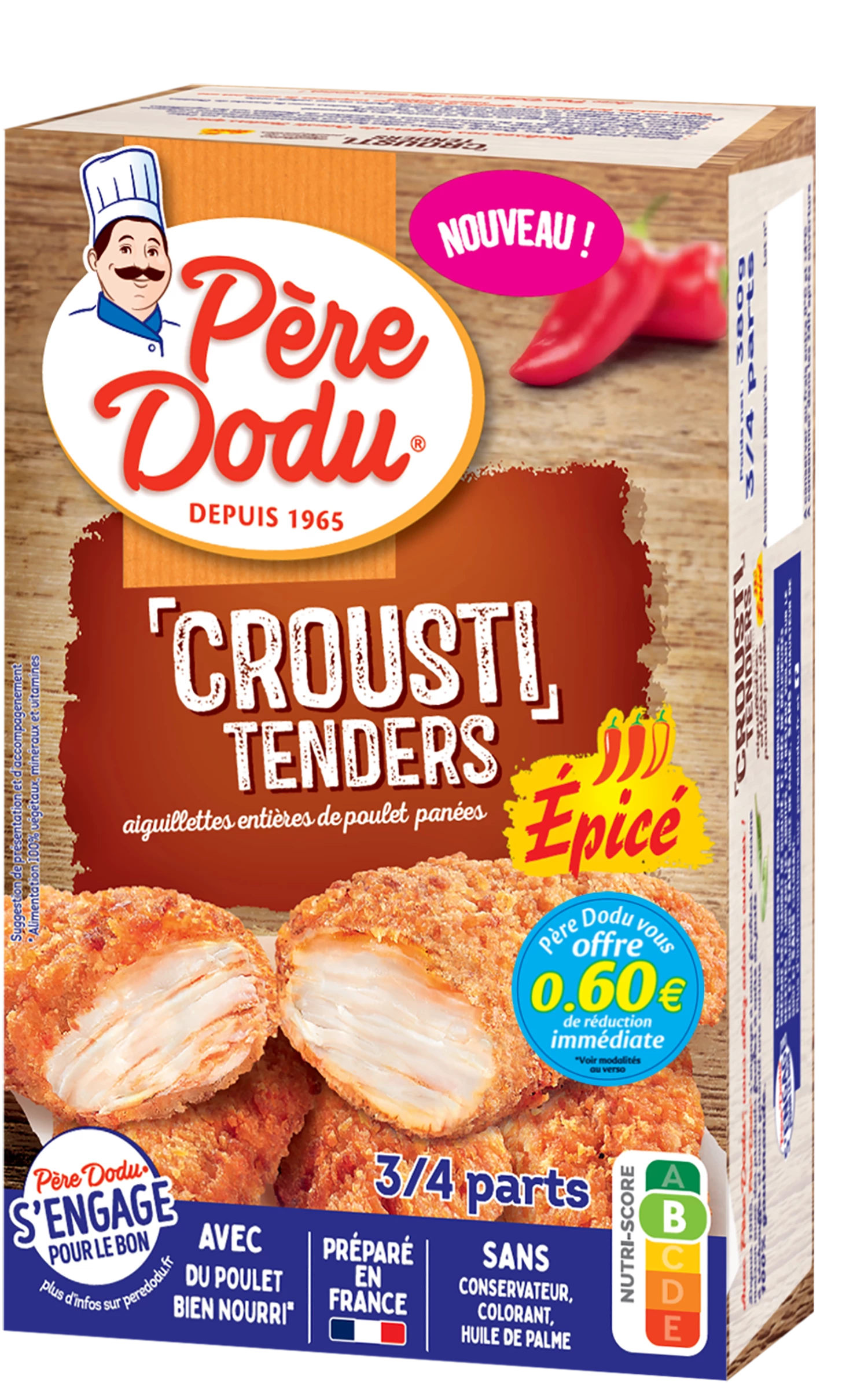 Crousty Tenders Epicé, 380g - PÈRE DODU