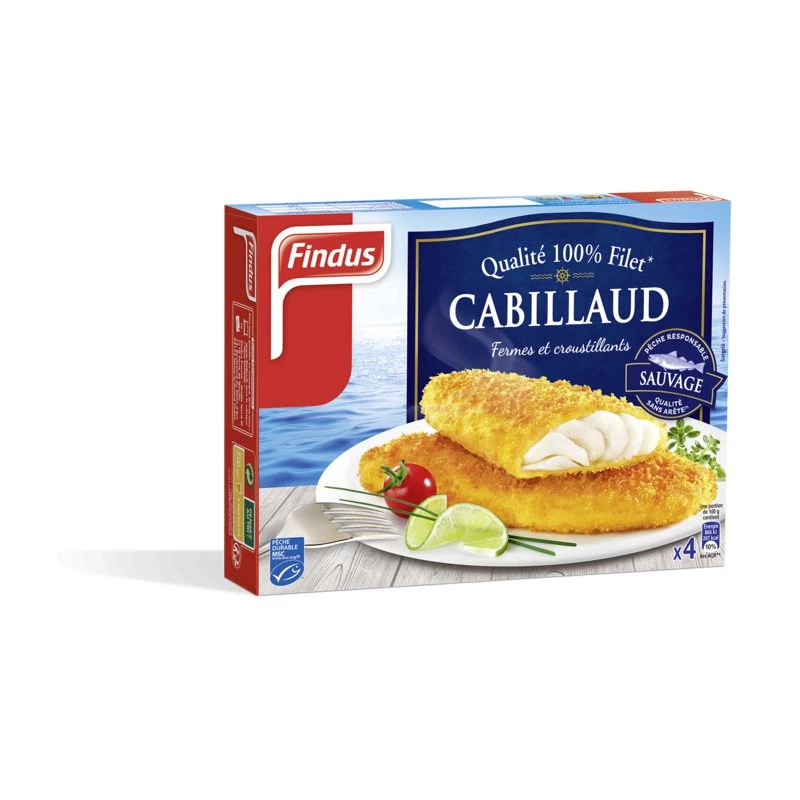 Breaded cod fillets 400g - FINDUS