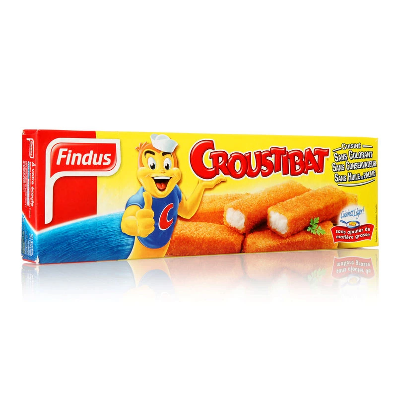 Bâtonnets de poisson panés croustibat 550g - FINDUS
