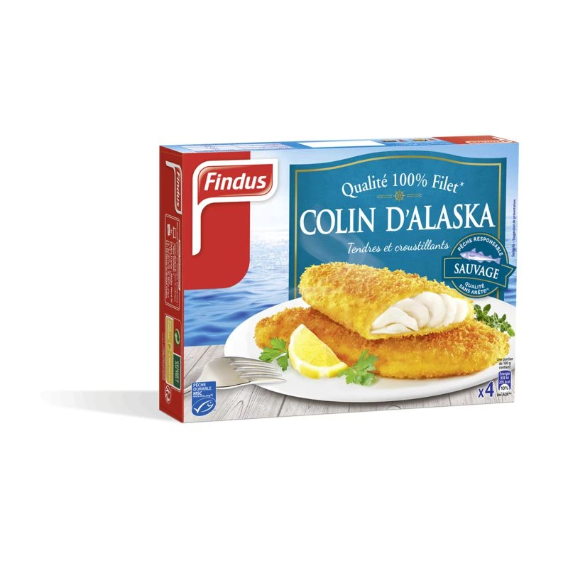 Filets panés de Colin d'Alaska 400g - FINDUS