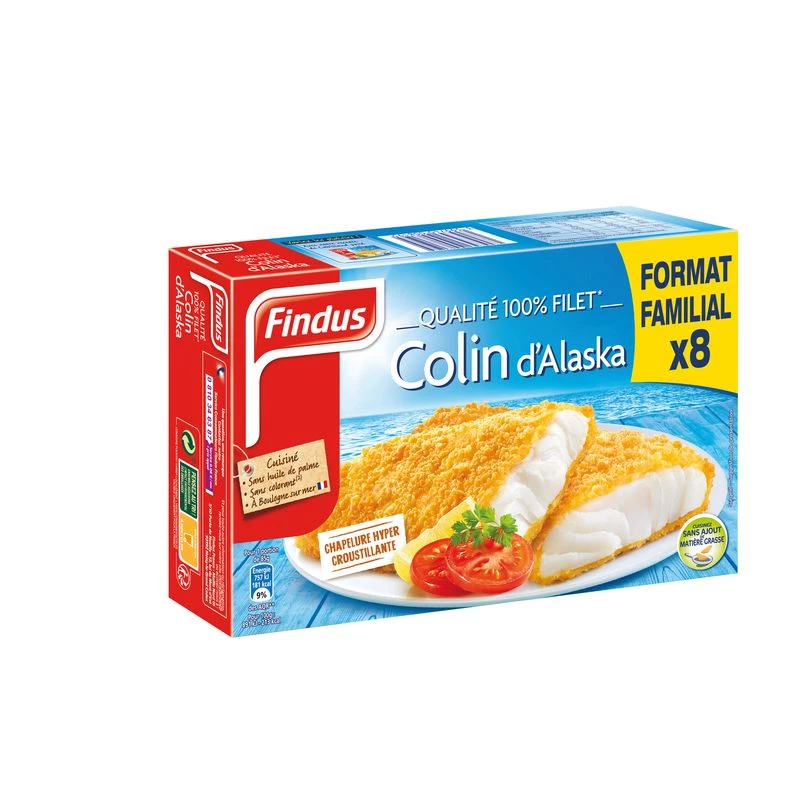 Filetes Colin de Alaska empanizados 680g - FINDUS