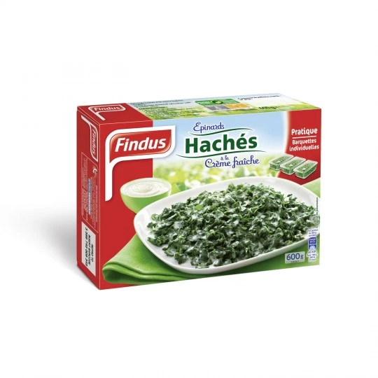 Épinards hachés à la crème fraîche 600g - FINDUS