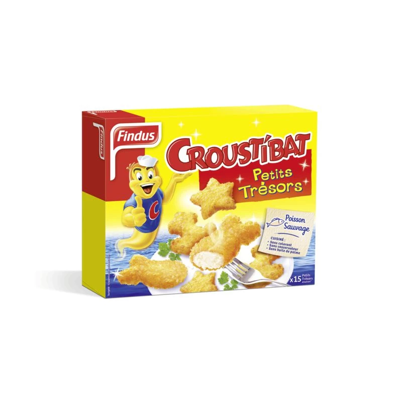 Breaded fish croustibat little treasures 450g - FINDUS