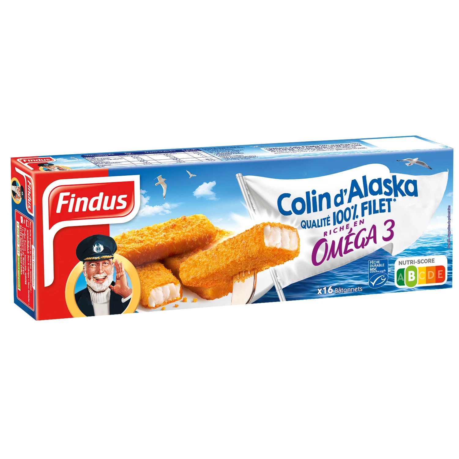 Bâtonnets de colin d'Alaska 448g - FINDUS