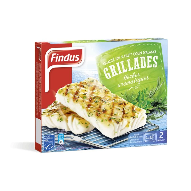 Filets de colin d'Alaska grillades herbes aromatiques 250g - FINDUS
