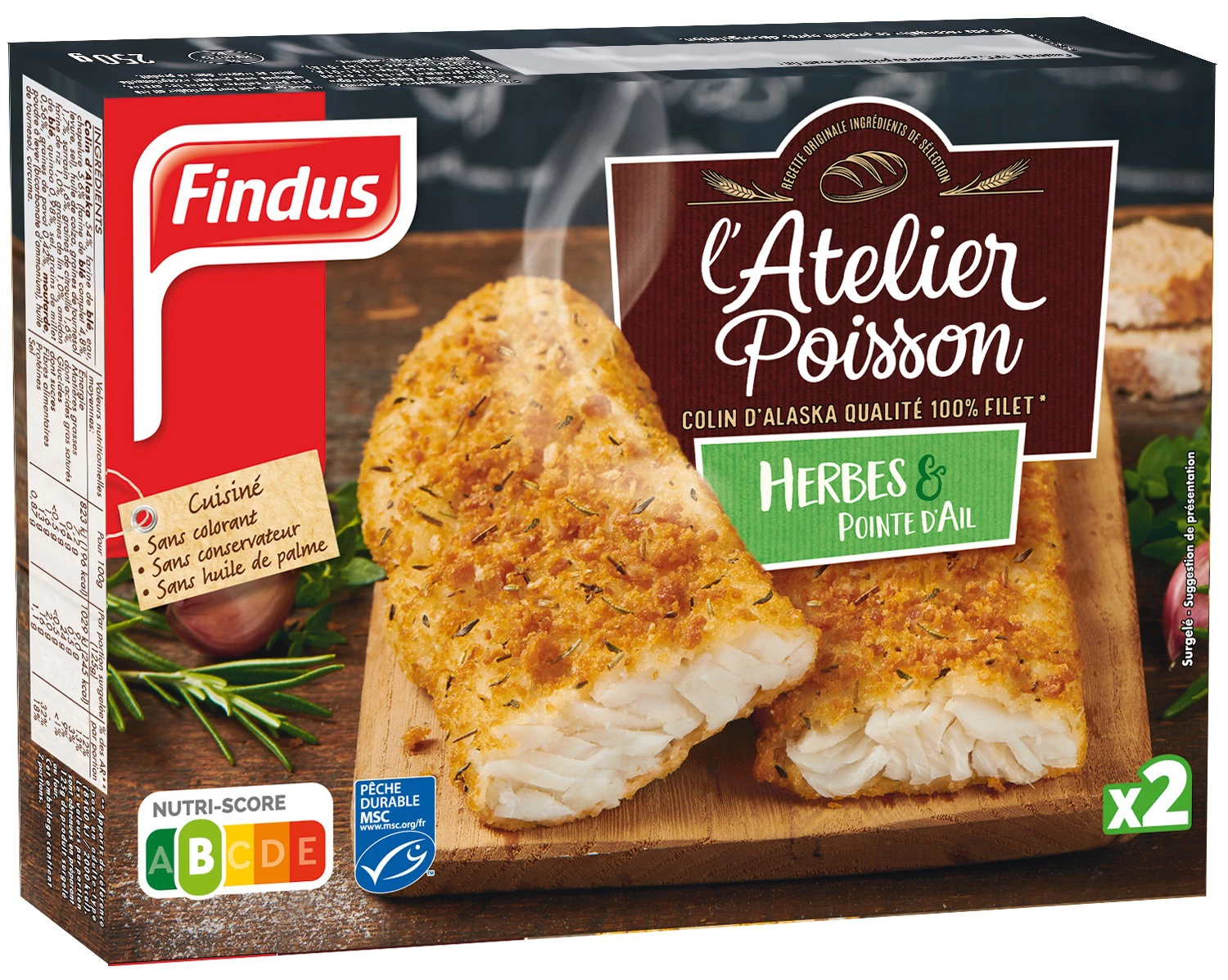 Colin d'Alaska herbes et pointe d'ail - FINDUS