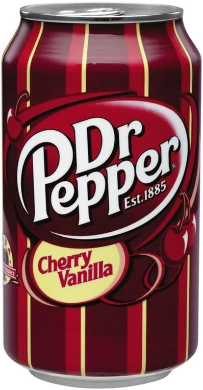 Soft Drink Vanilla Cherry 355ml Us X12 Fat - DR PEPPER