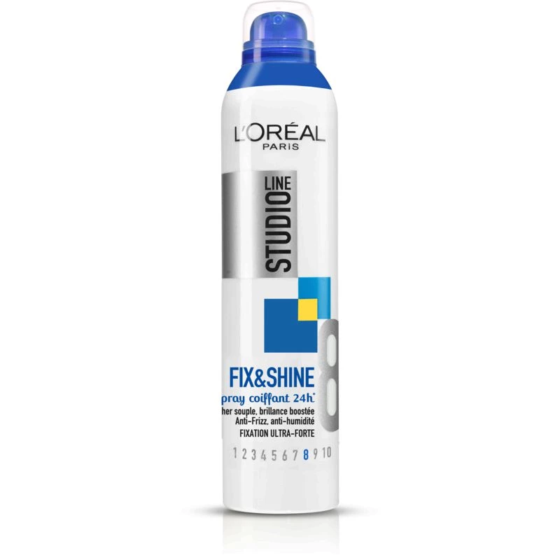 Spray penteado 24h ultra fort linha Studio Fix & Shine 300ml - L'OREAL