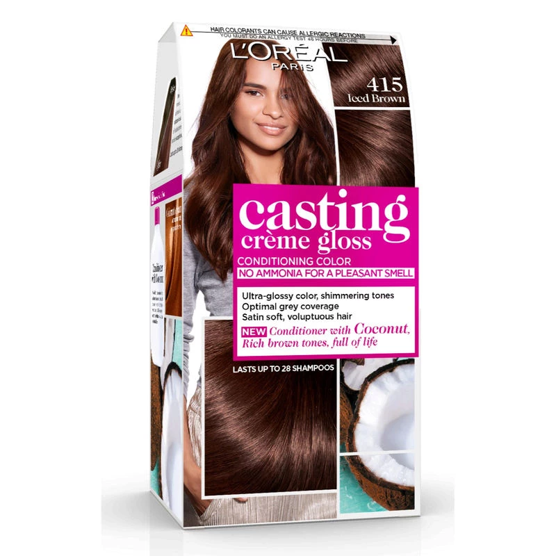 L'OREAL PARIS CASTING Permanent hair color 415 glossy brown