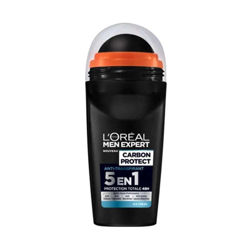 Desodorante roll-on Men Expert Carbon Protect 5 em 1 Ice Fresh 50ml - L'OREAL