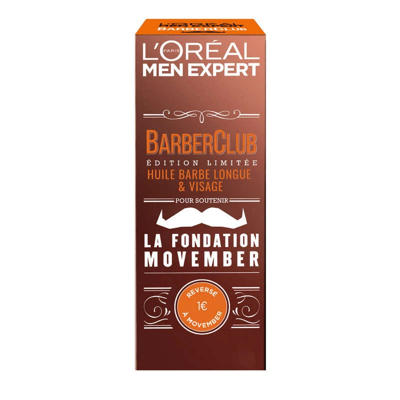 BarberClub 长胡须面部护理油 30ml - L'OREAL PARIS MEN EXPERT
