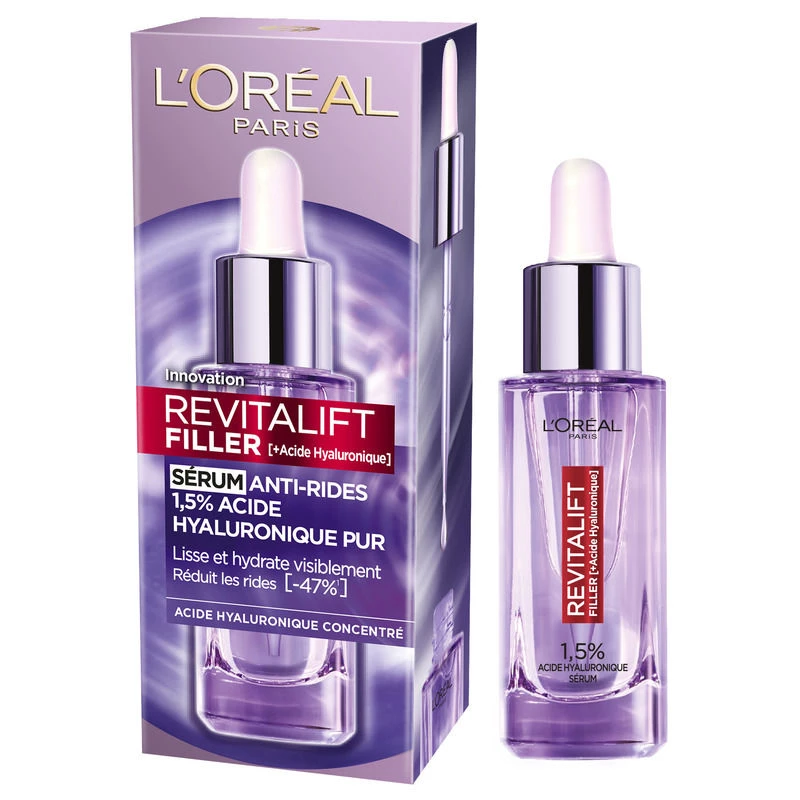 L'OREAL Revitalift Filler Anti-Wrinkle Serum 30ml Concentrated Hyaluronic Acid