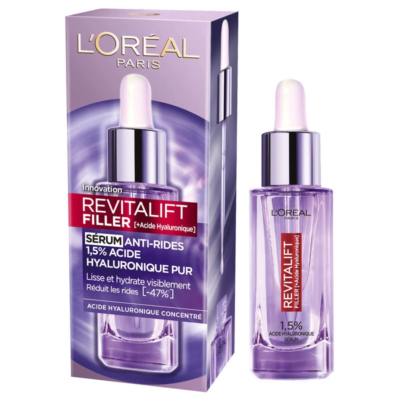 L'OREAL Revitalift Filler Сыворотка против морщин 30 мл Концентрированная гиалуроновая кислота