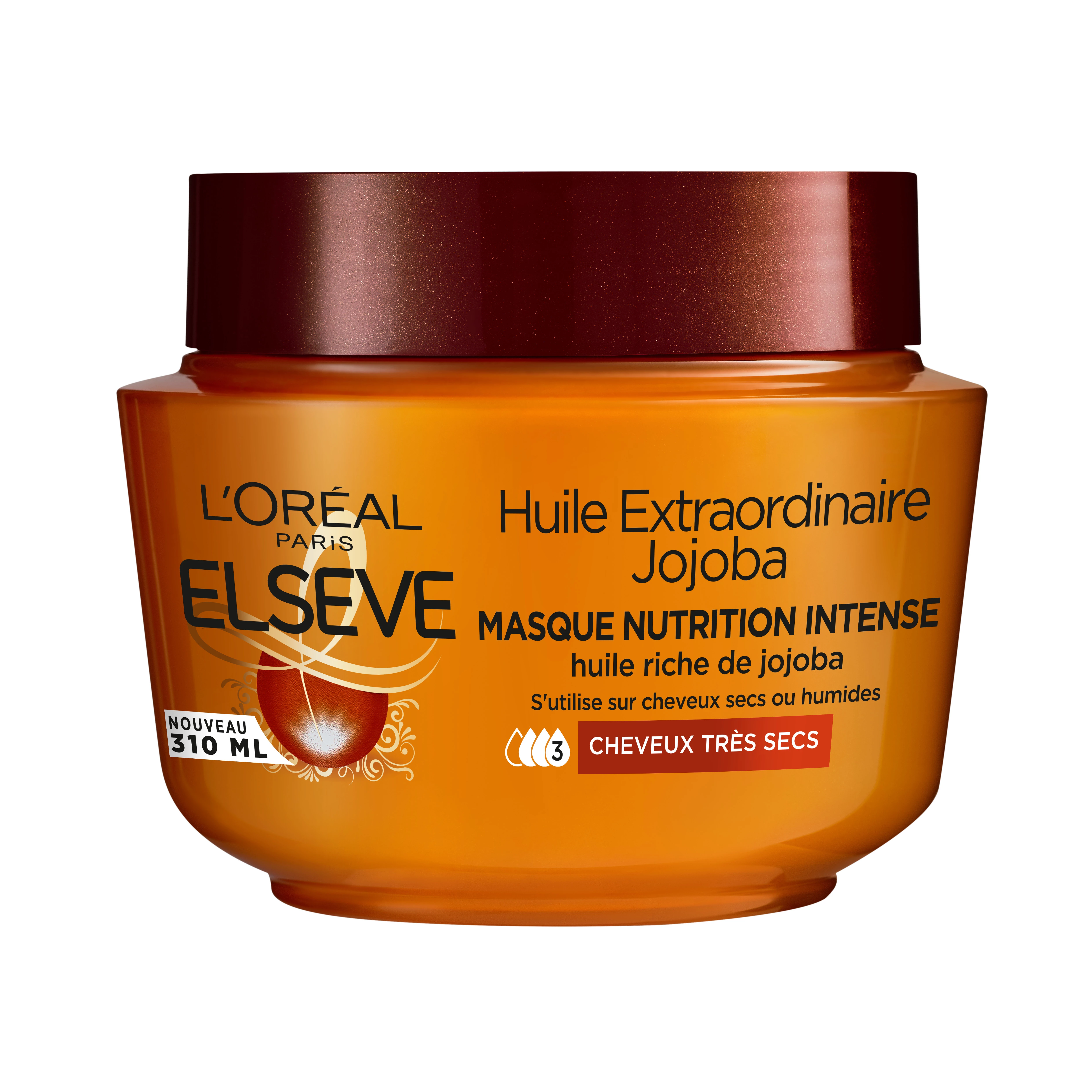 Mask ya Nywele Nguvu Nguvu Nywele Kavu sana Mafuta ya ajabu Jojoba 310ml - ELSEVE