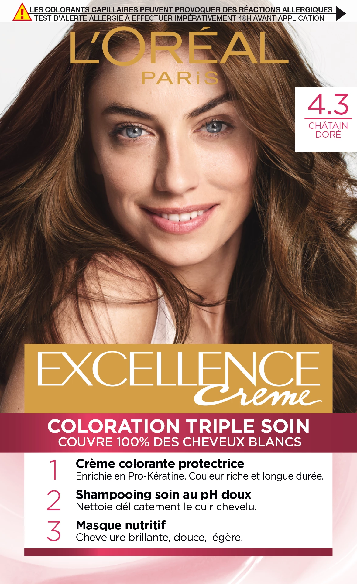 Excel-Farbe 4 3 Chatain Dore