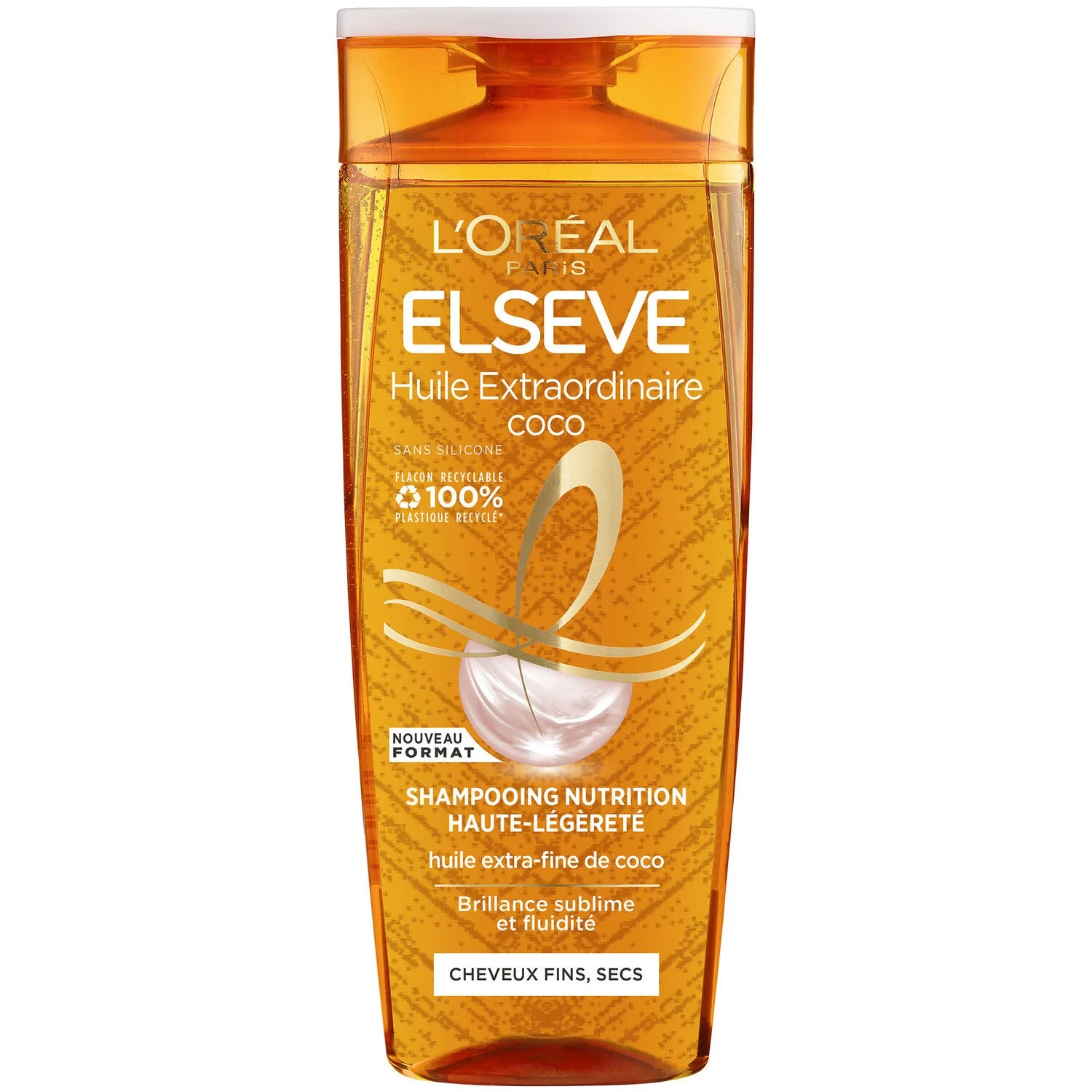 Mjasiriamali Shampoo ya nazi haute nyepesi kwa nywele za kawaida kavu ...