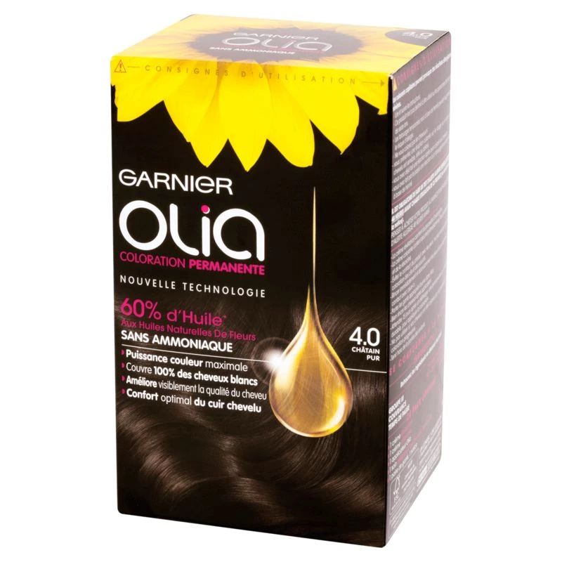 Permanent coloring 4.0 pure brown GARNIER OLIA