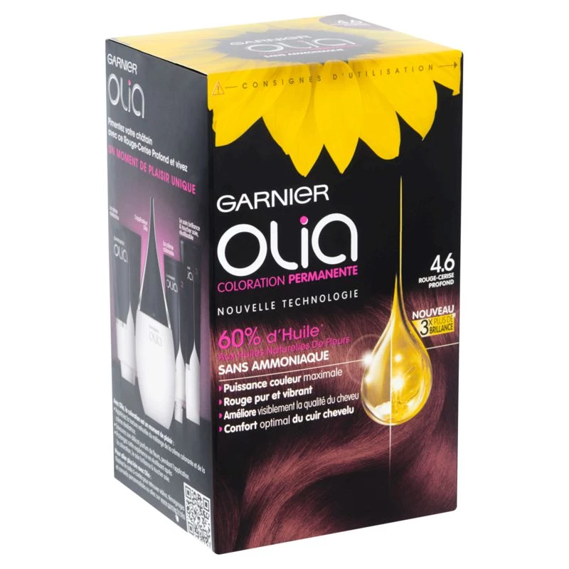 Garnier Olia 4.6 Rouge-cerise profond, Coloration permanente