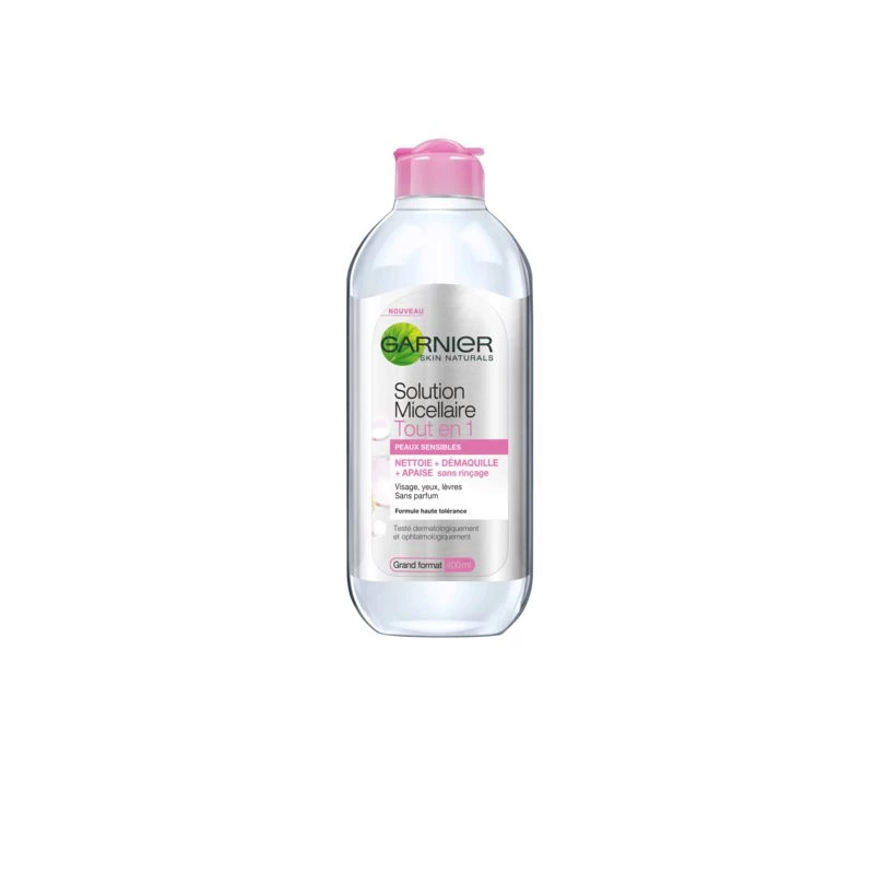 All in 1 Micellar Solution, Dry and Sensitive Skin 400 ml - GARNIER