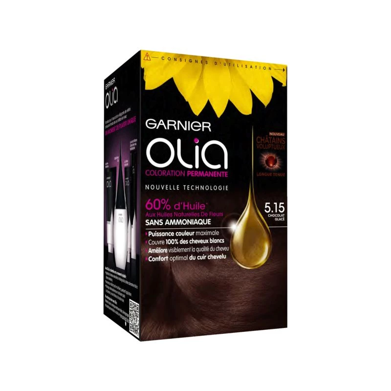 Coloração permanente 5.15 chocolate congelado - GARNIER OLIA