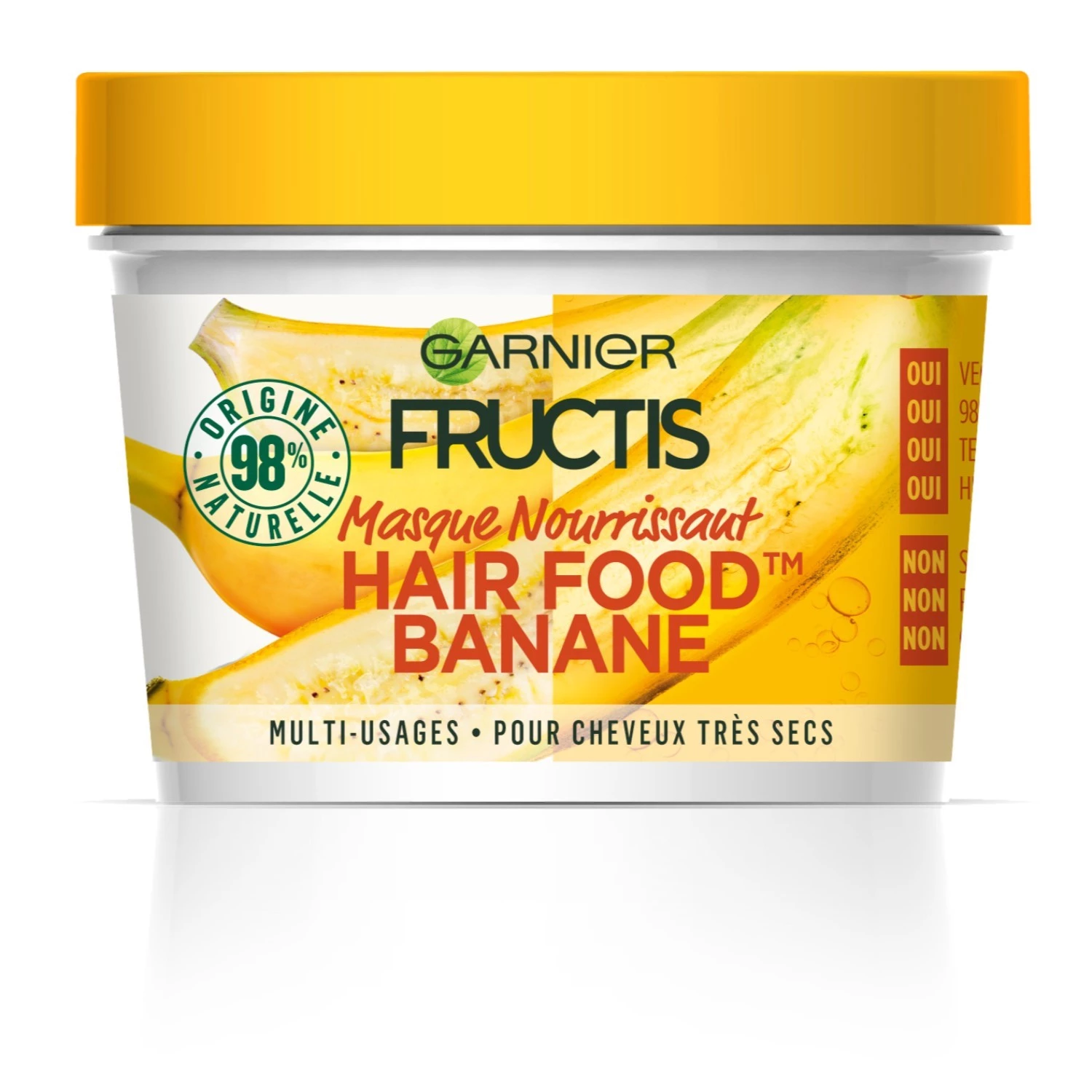 Haarvoedsel Banaan voedend masker 300ML - FRUCTIS