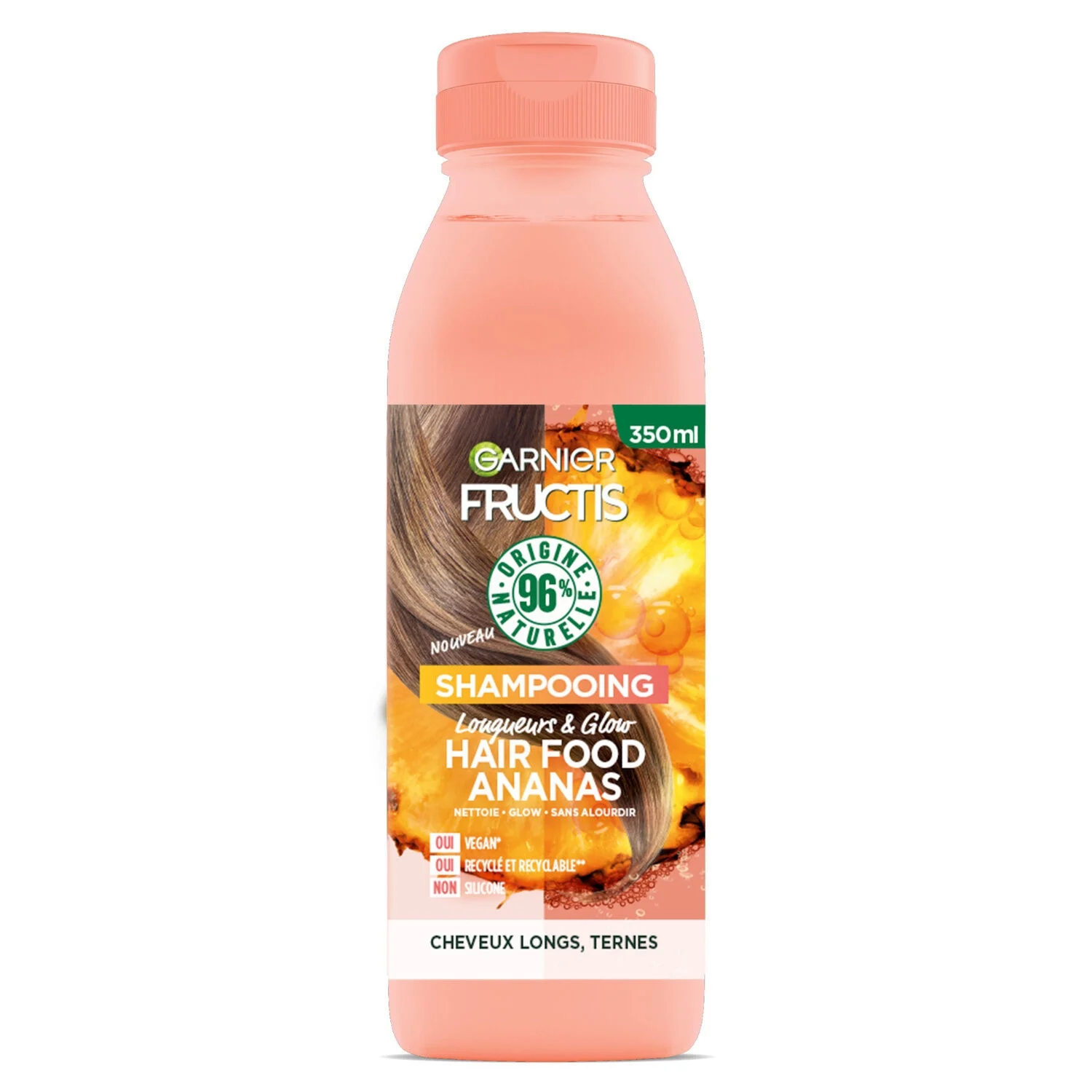 Pineapple Fructis Hair Food Length and Glow Shampoo, 0ml - GARNIER