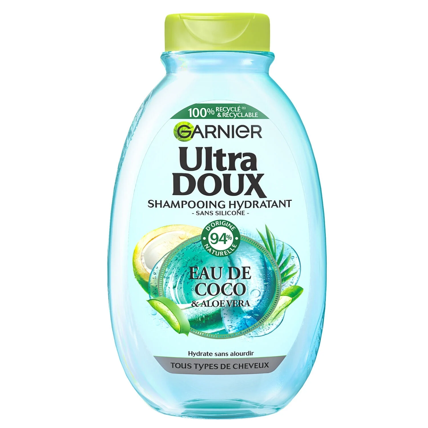 Shampoing Hydratant Tous Types de Cheveux Eau de Coco, 300ml - GARNIER