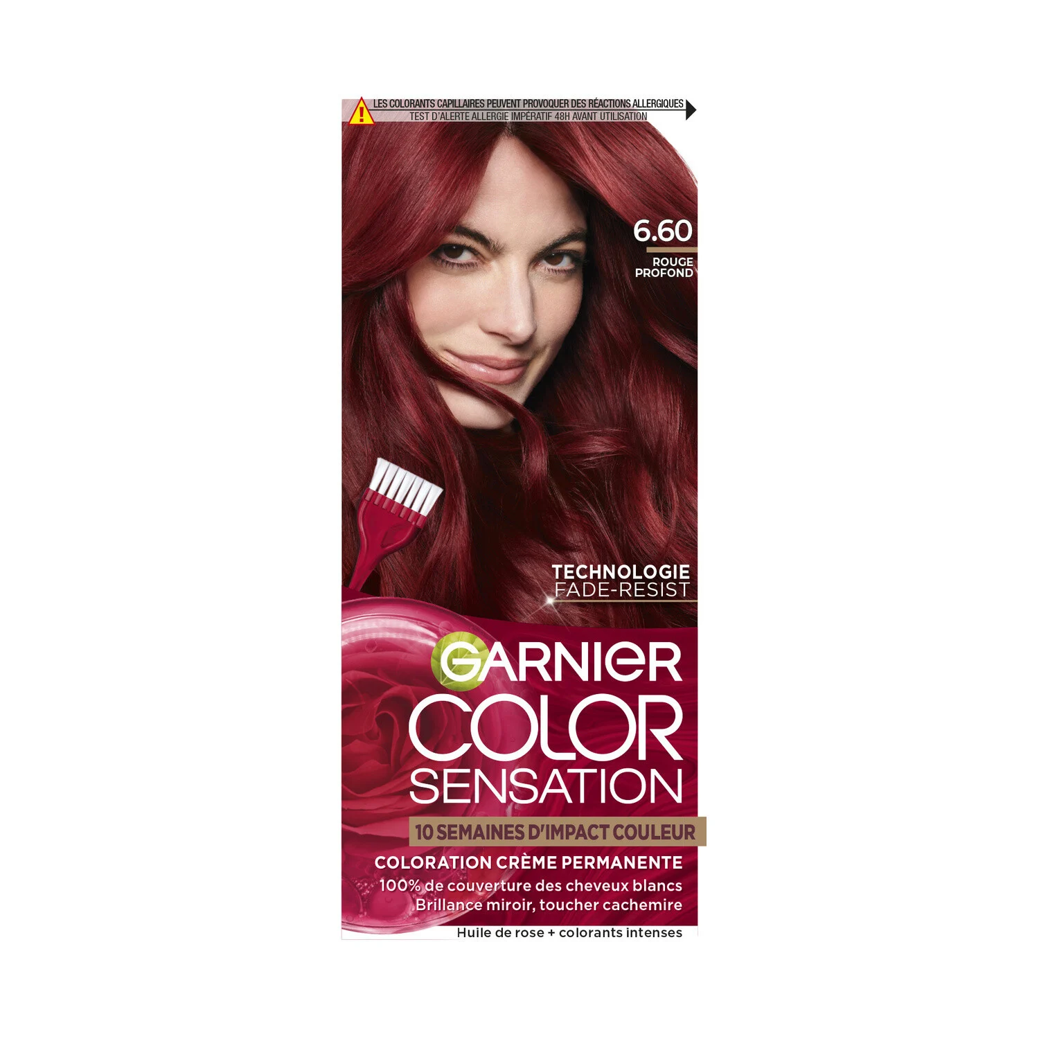 Colore permanente dei capelli rosso intenso - Garnier