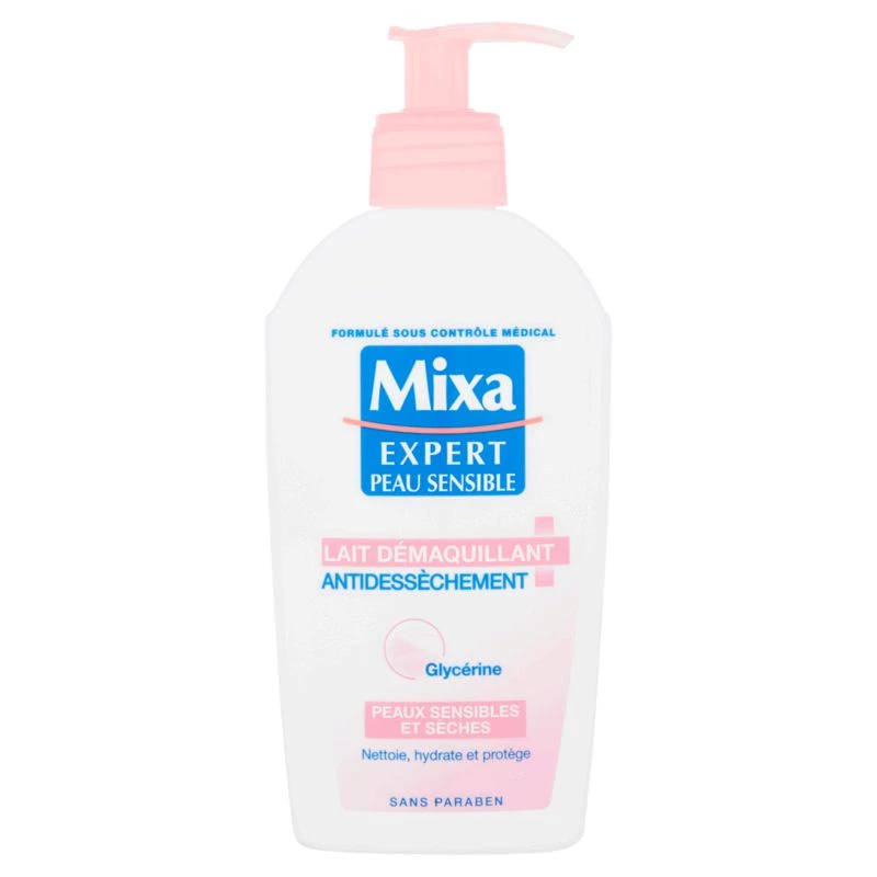 Leite desmaquilhante anti-ressecamento 200ml - MIXA