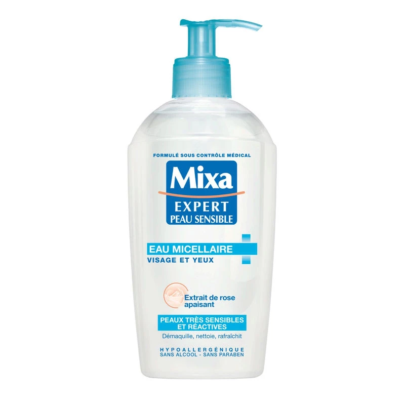 Agua micelar para rostro y ojos 200ml - MIXA