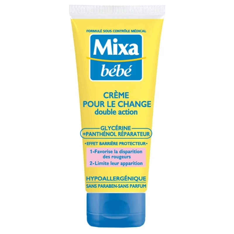 Crème pour le change double action 100ml - MIXA