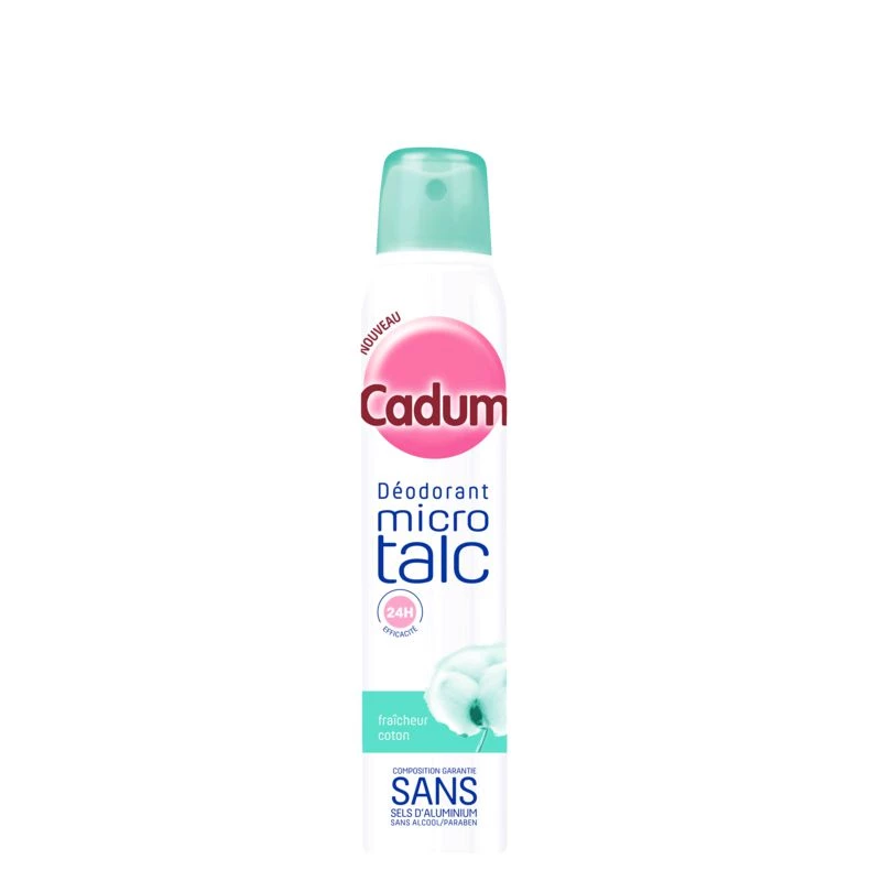 Micro talc cotton freshness women's deodorant 200ml - CADUM