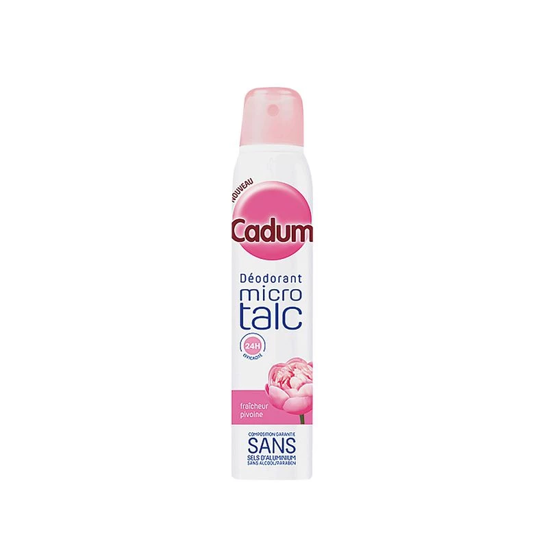 Déodorant femme micro talc fraîcheur pivoine 200ml - CADUM