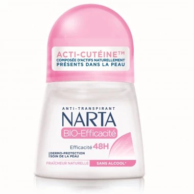 Anti-transpirant Roll-on Frisheid 48u BioEfficiëntie 50ml 6 NARTA