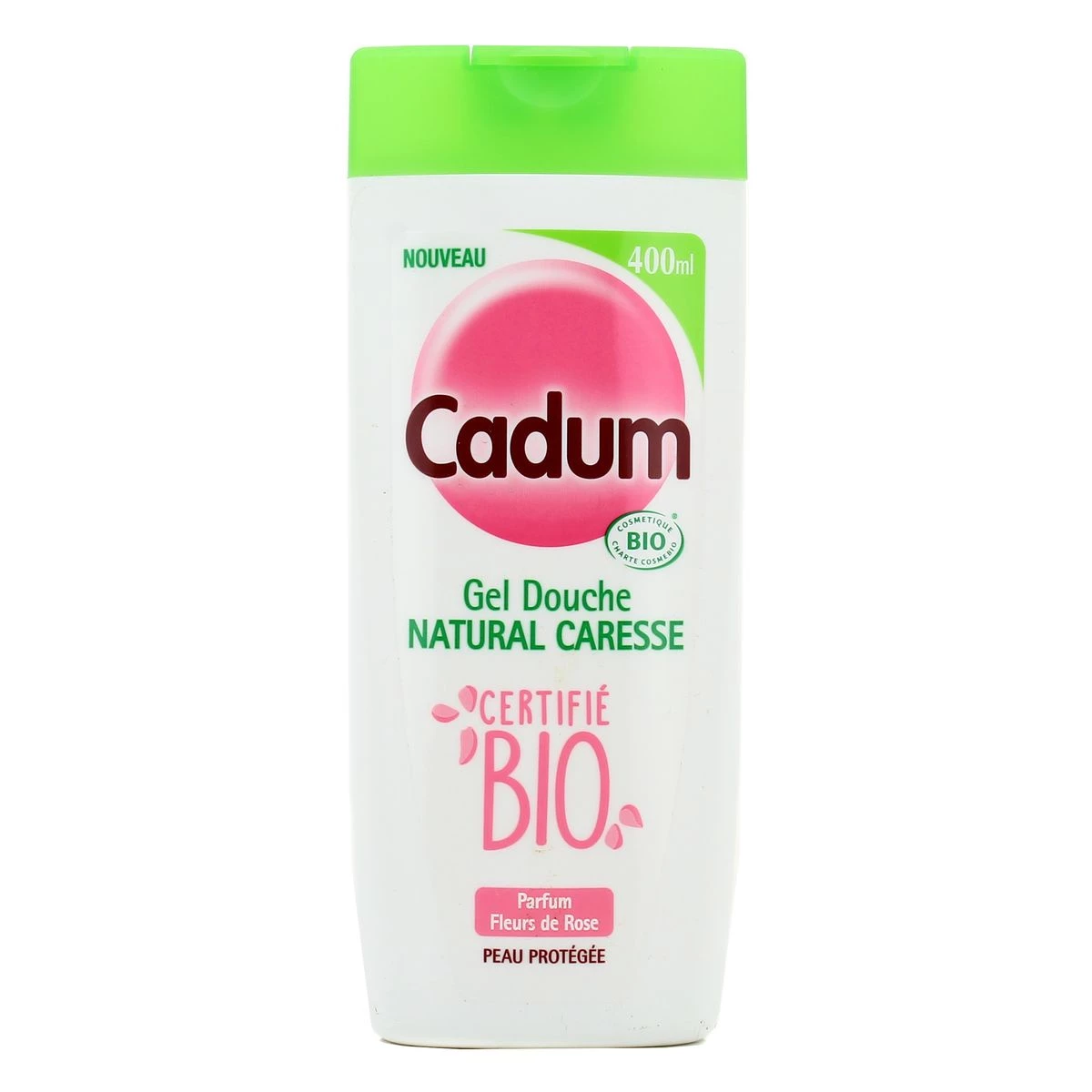 Gel douche natural caresse BIO 400ml - CADUM