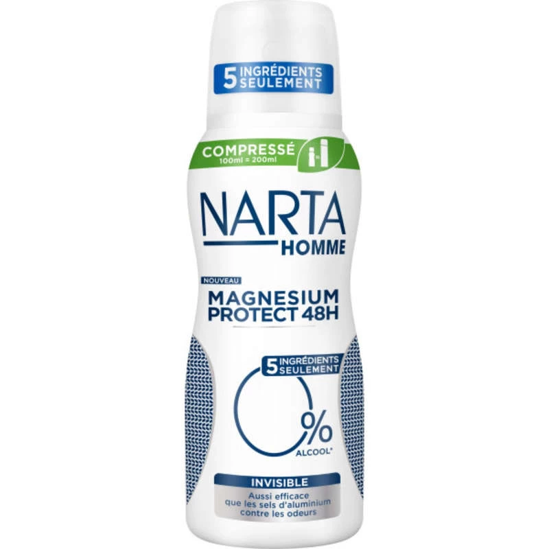 NARTA Protect مزيل العرق الرجالي المضغوط المضاد للحساسية 100 مل